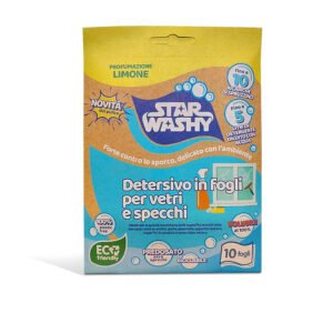 Detersivo in fogli per Vetri e Specchi  - 10 Fogli